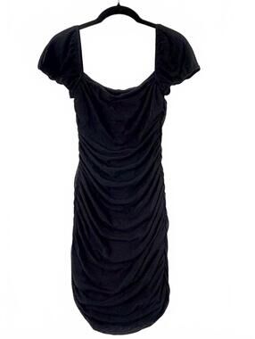 charvi mini dress black Princess Polly | Dresses | Princess Polly Net Sleeve Ruched Elegant concert black dress for